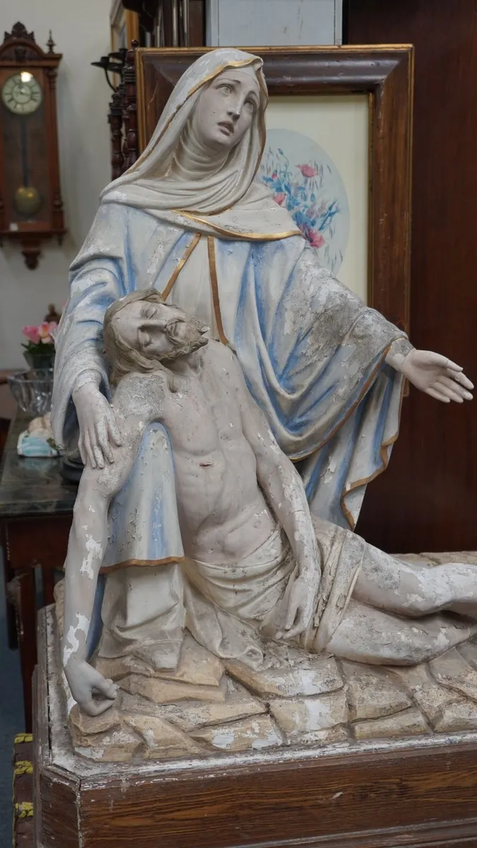 Large Pieta Religious Statue - Image 3