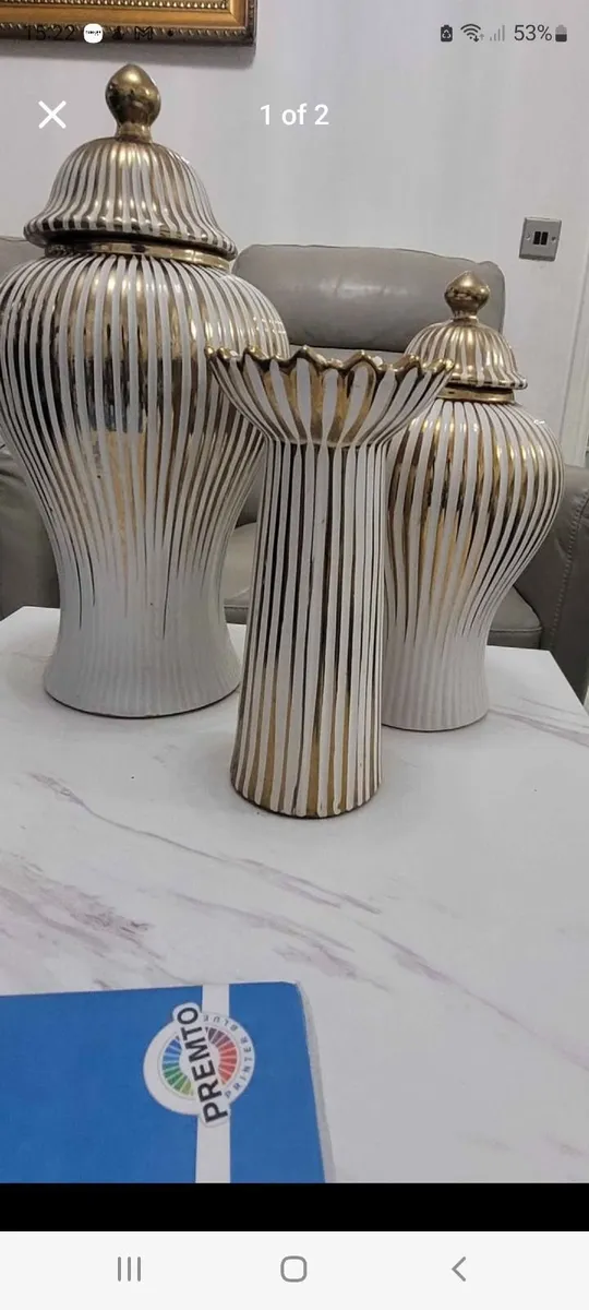 Vase sets with candle vase - Image 2