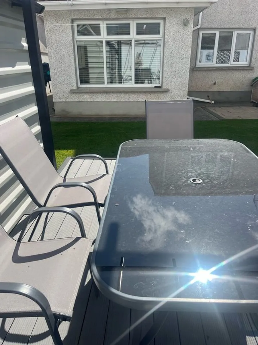 garden table and chairs - Image 2