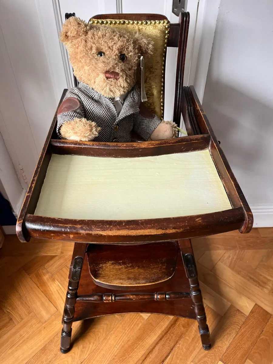 Antique high chair/ Play Table - Image 2