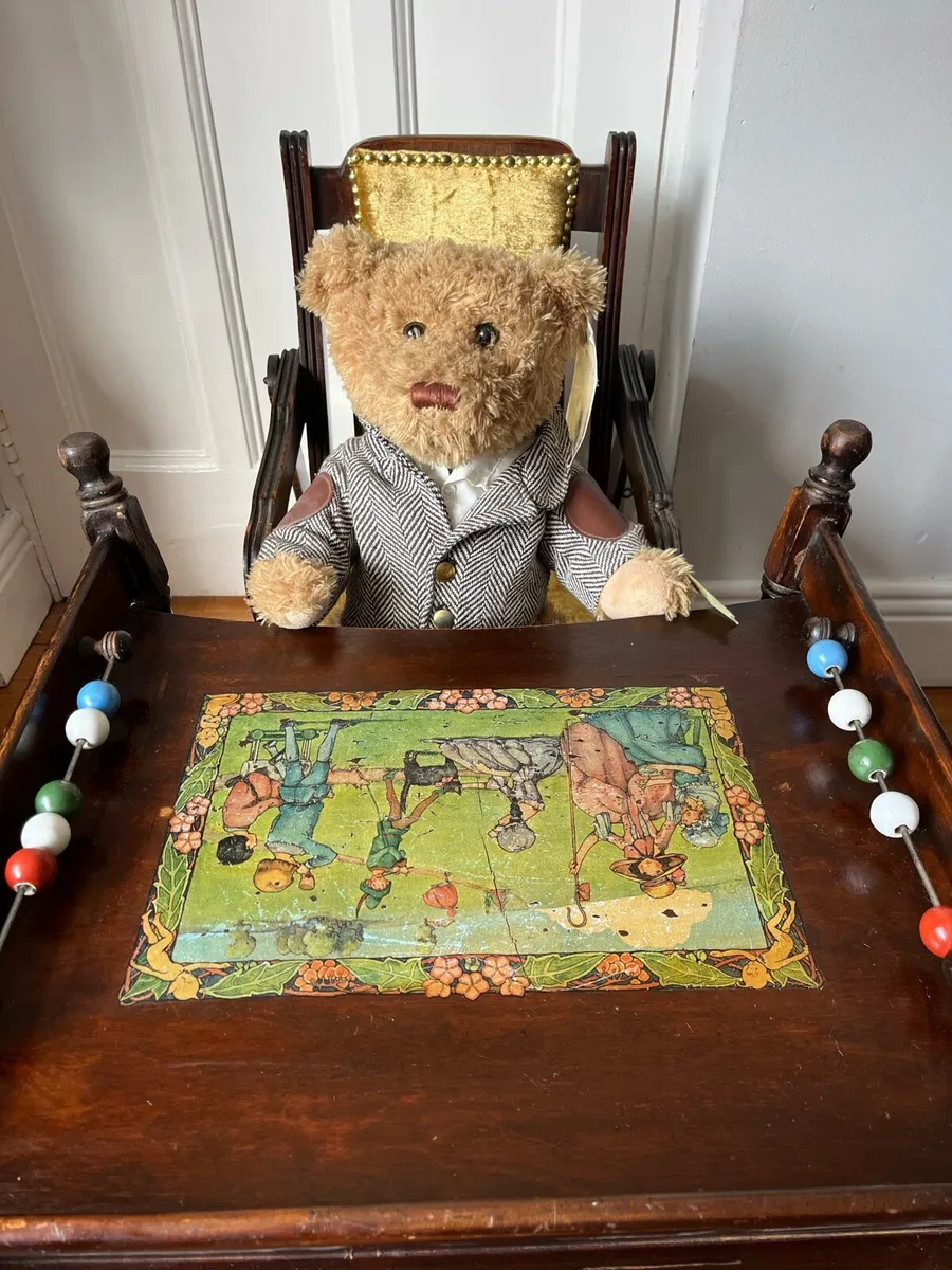 Antique high chair/ Play Table - Image 1