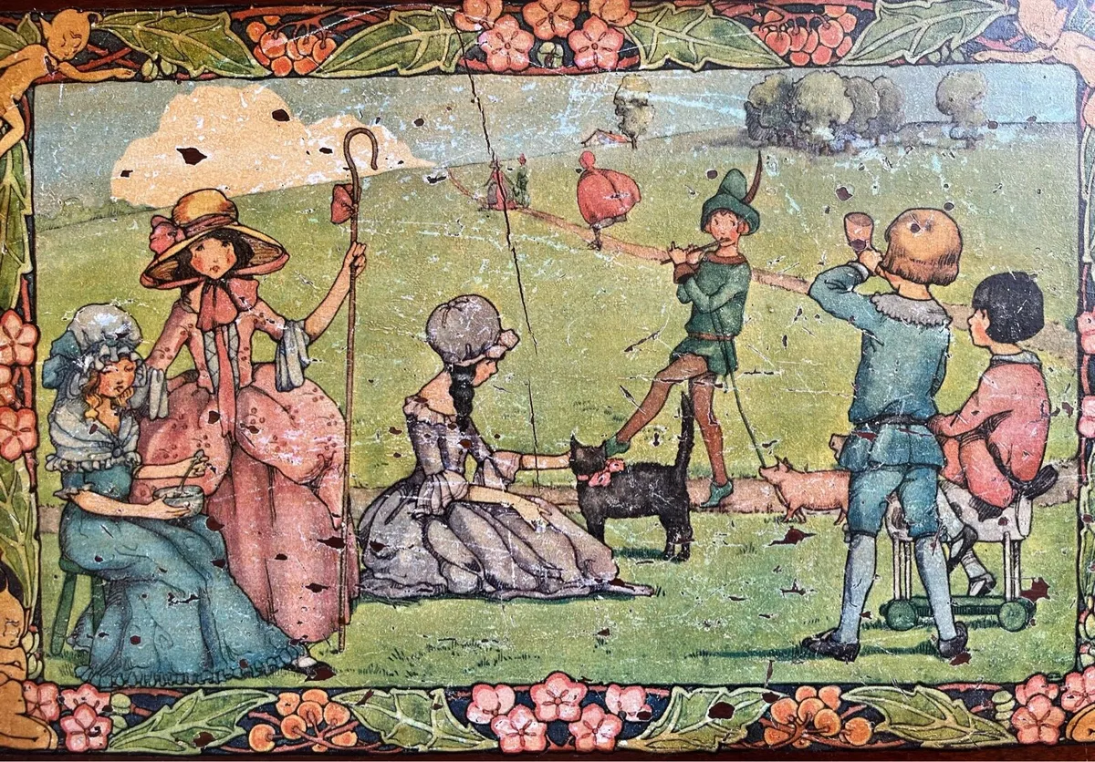 Antique high chair/ Play Table - Image 3