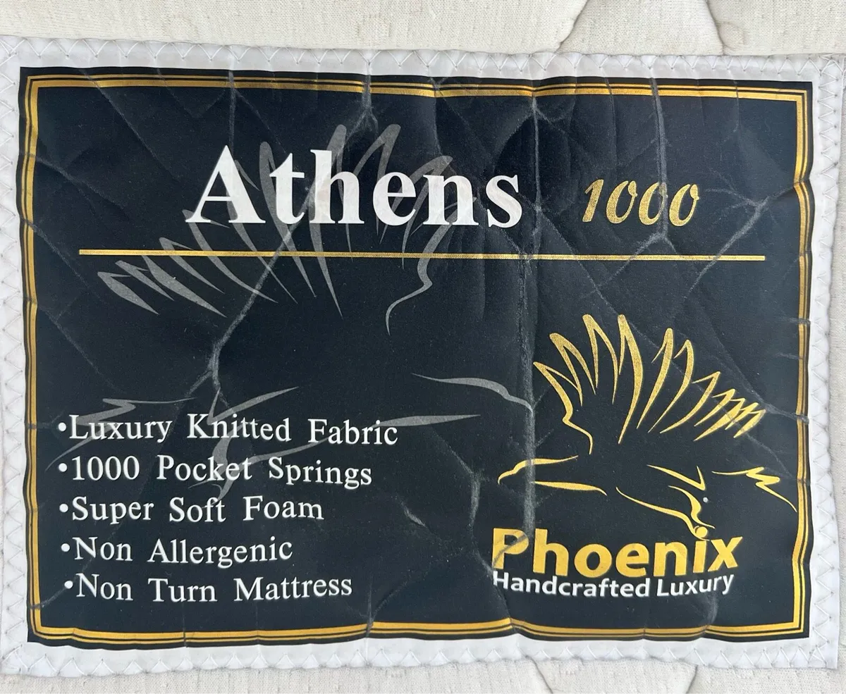 Beautiful black small Double bed 3/4 size - Image 3