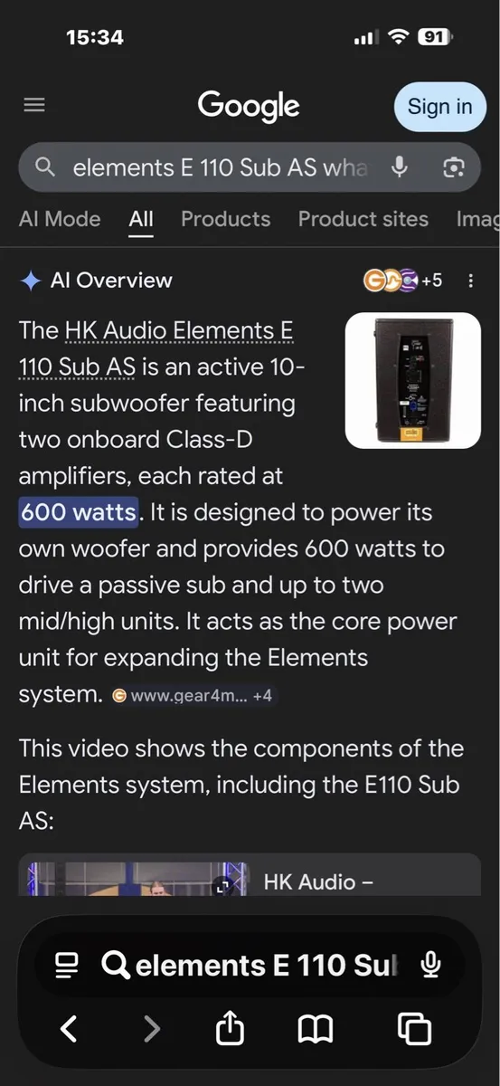 HK elements speaker system - Image 1