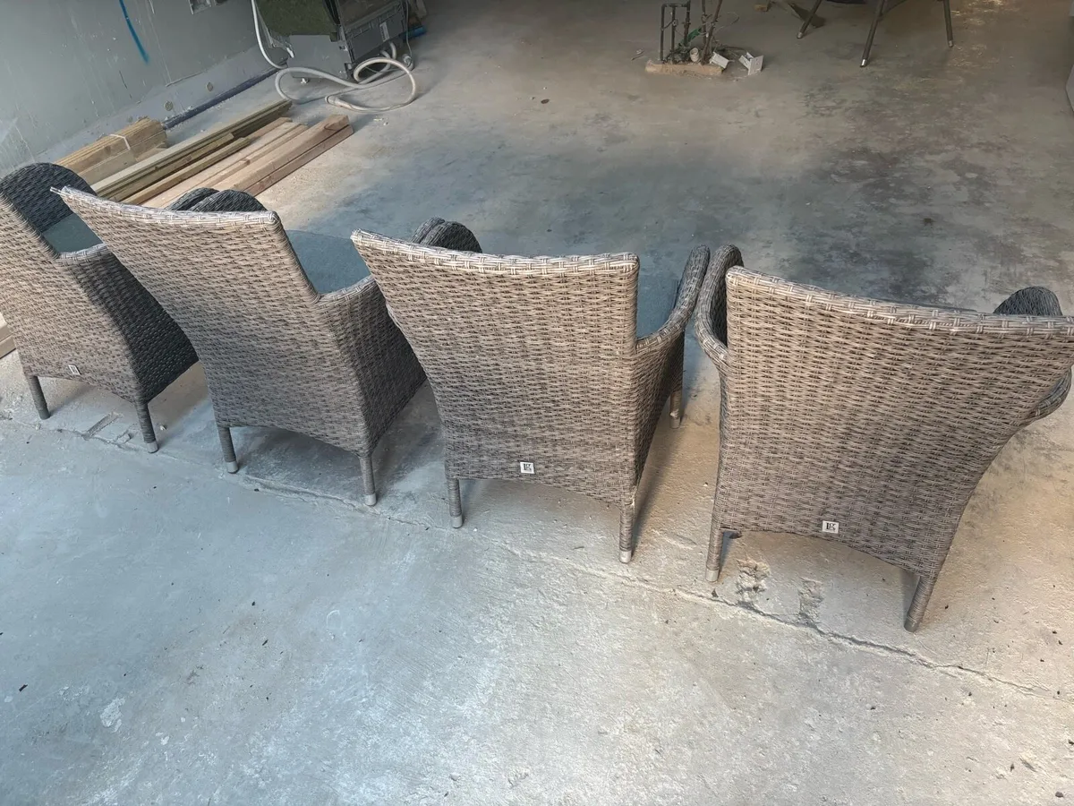 Garden Table, Chairs and Umbrella - Image 4