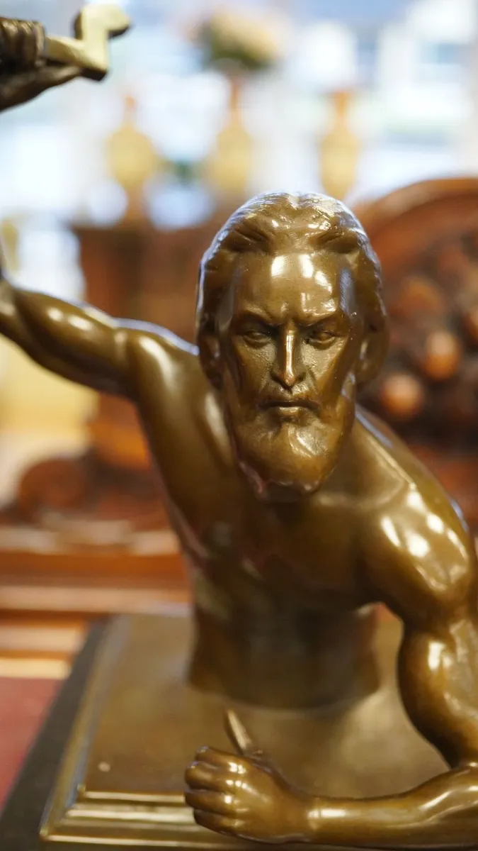 Bronze Greek God Zeus - Image 2