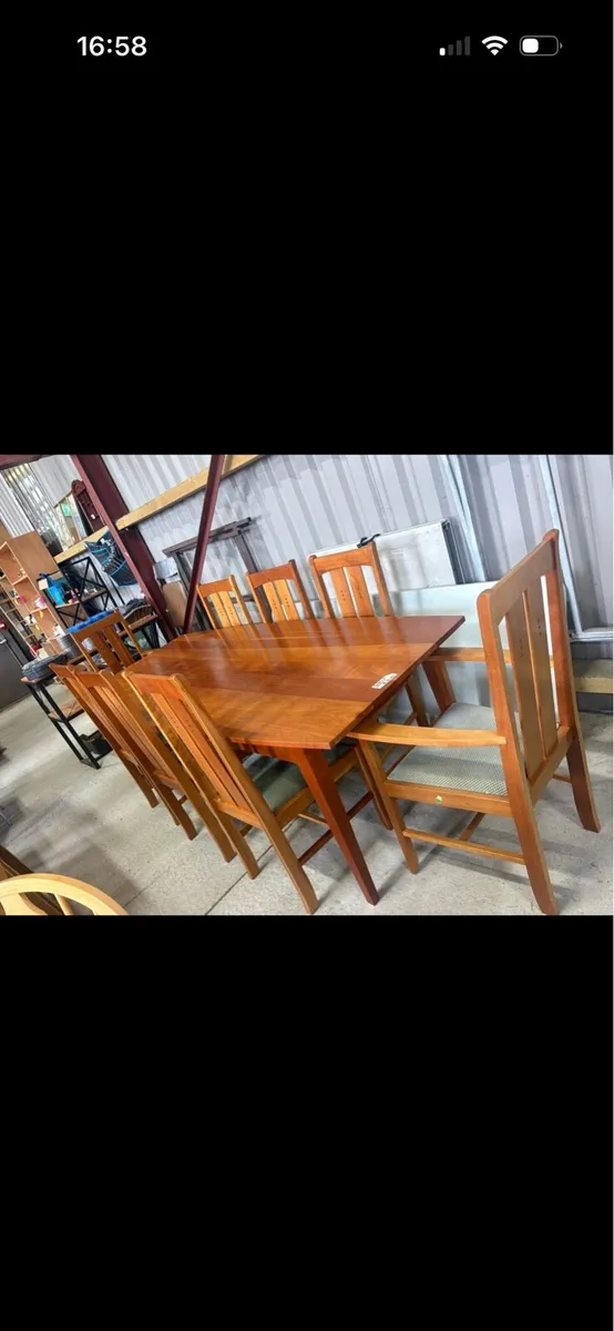 Gilbert and Logan table and chairs - Image 1