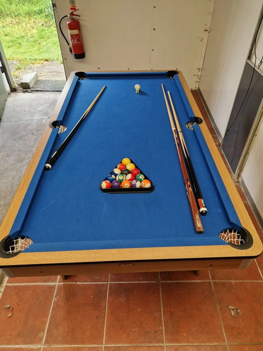 6ft Pool Table/Table Tennis combi set - Image 1