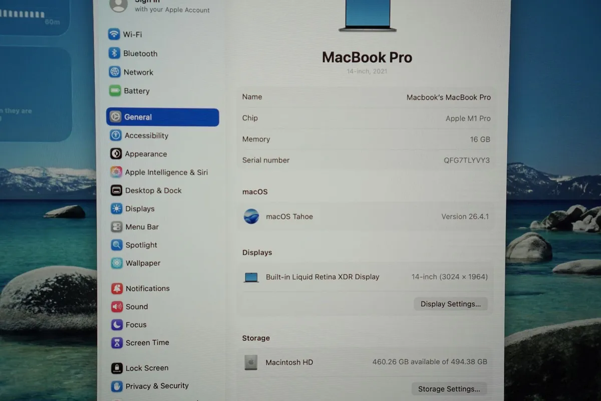 Macbook Pro 14" M1 Pro | 16GB Ram | 512GB | 100% - Image 2