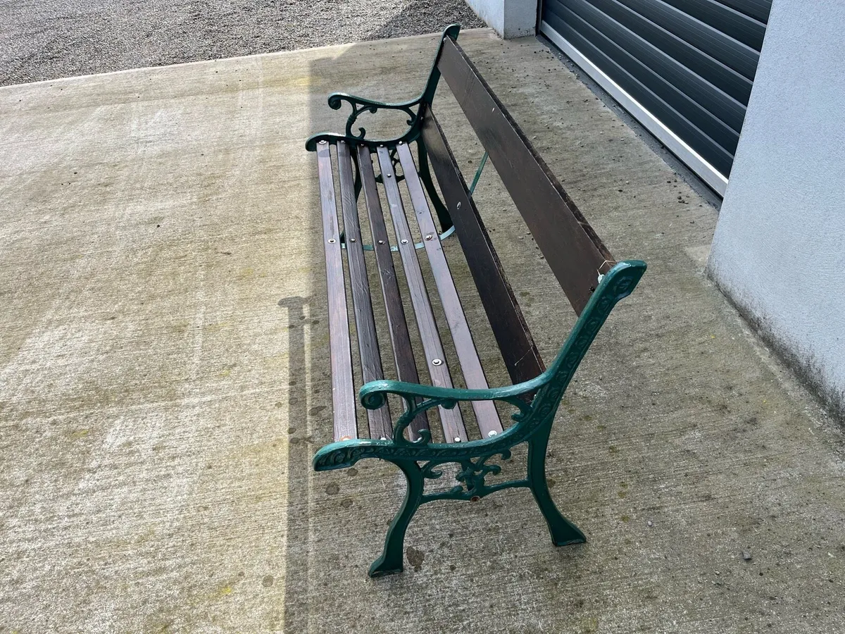 Antique garden bench - Image 3