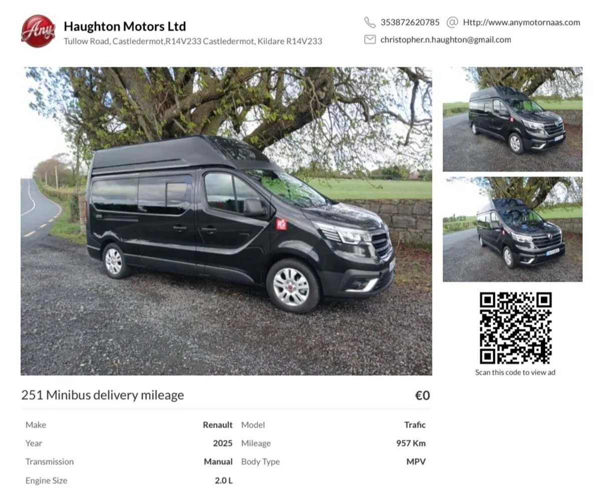 251 Minibus delivery mileage - Image 1