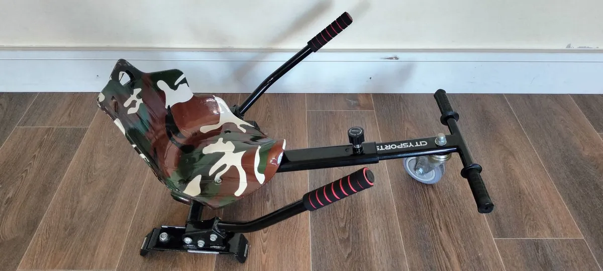 Hoverboard with a seat attachment - Image 1