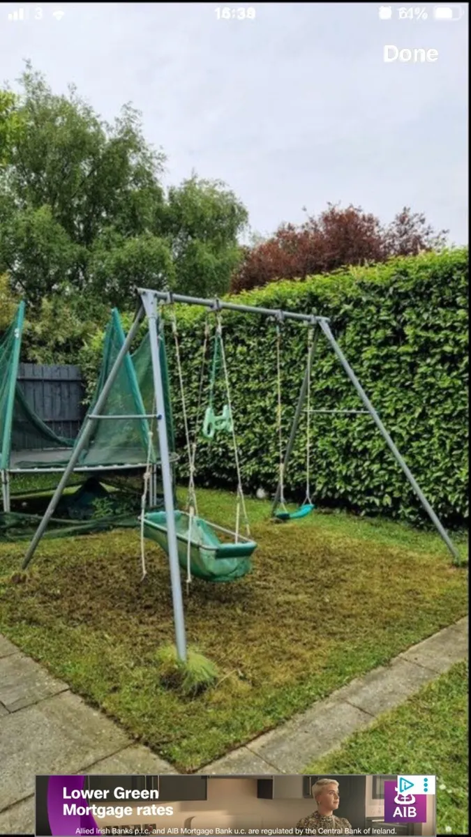 Garden swing