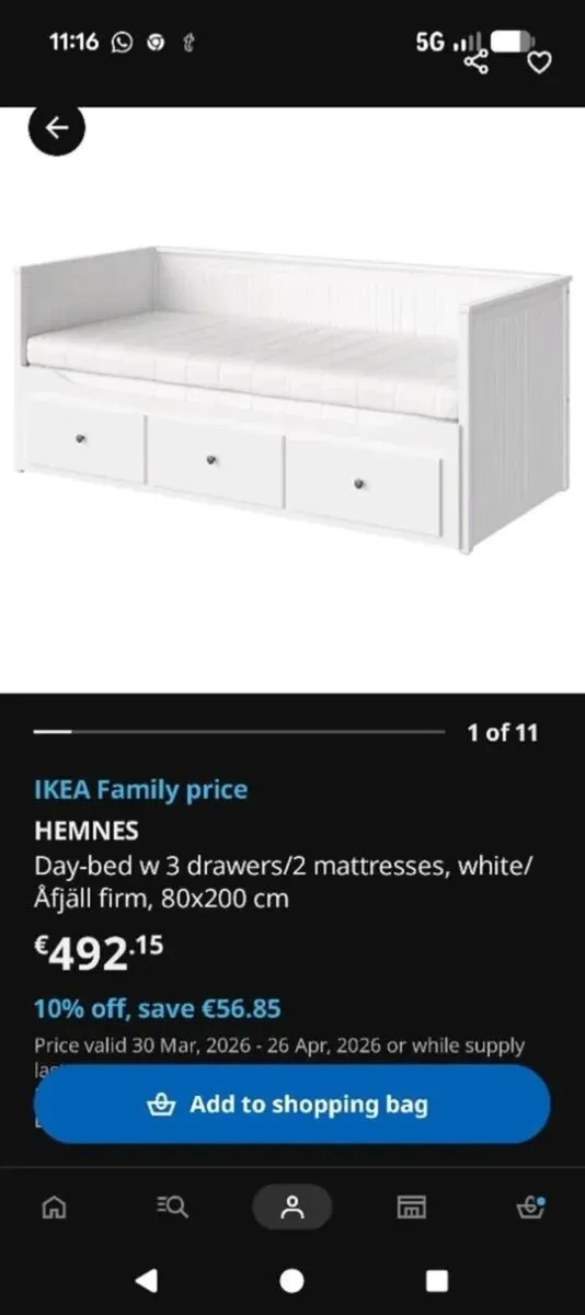 Ikea Hemnes Day Bed - Image 2