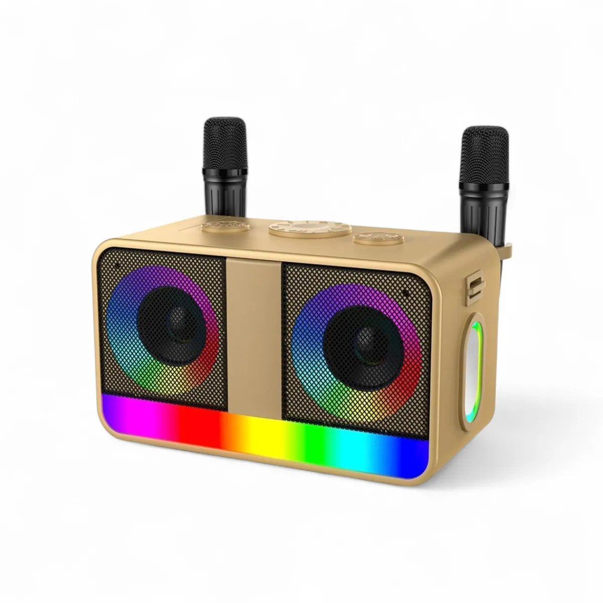 Karaoke Speaker 35W, 2 Rechargeable Wireless Mics - Image 1