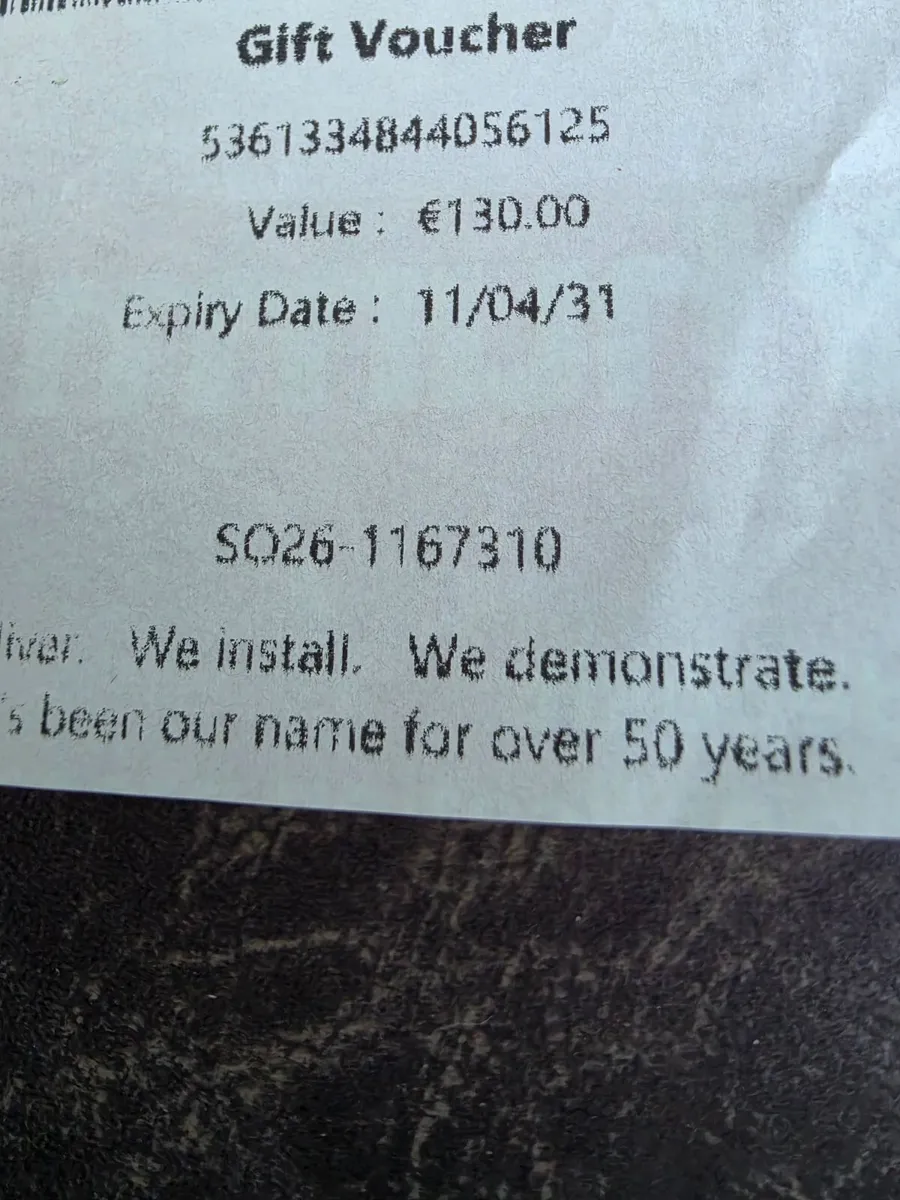 DiD gift voucher worth 130 euro