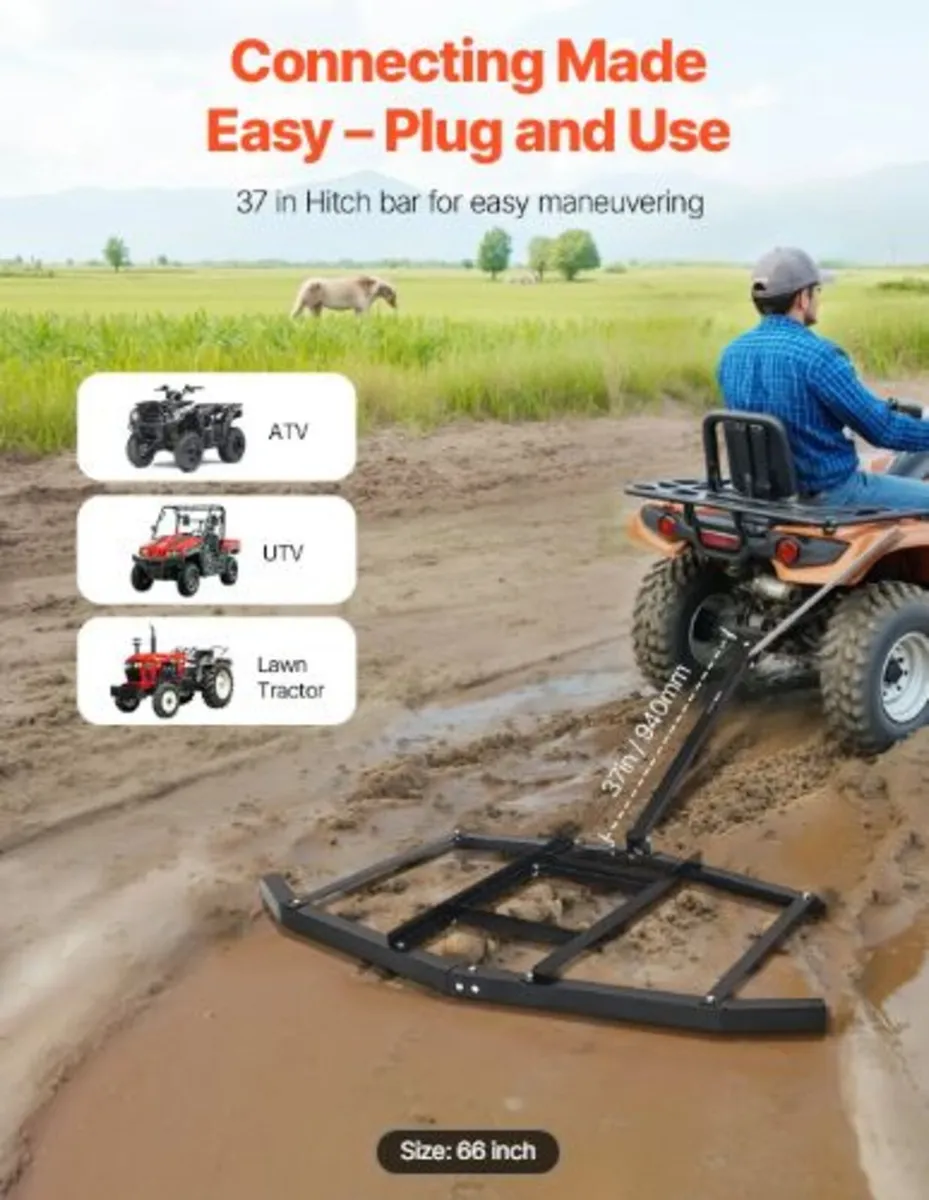 Drag Harrow, 66" Width Tow Behind Drag Harrow, - Image 3