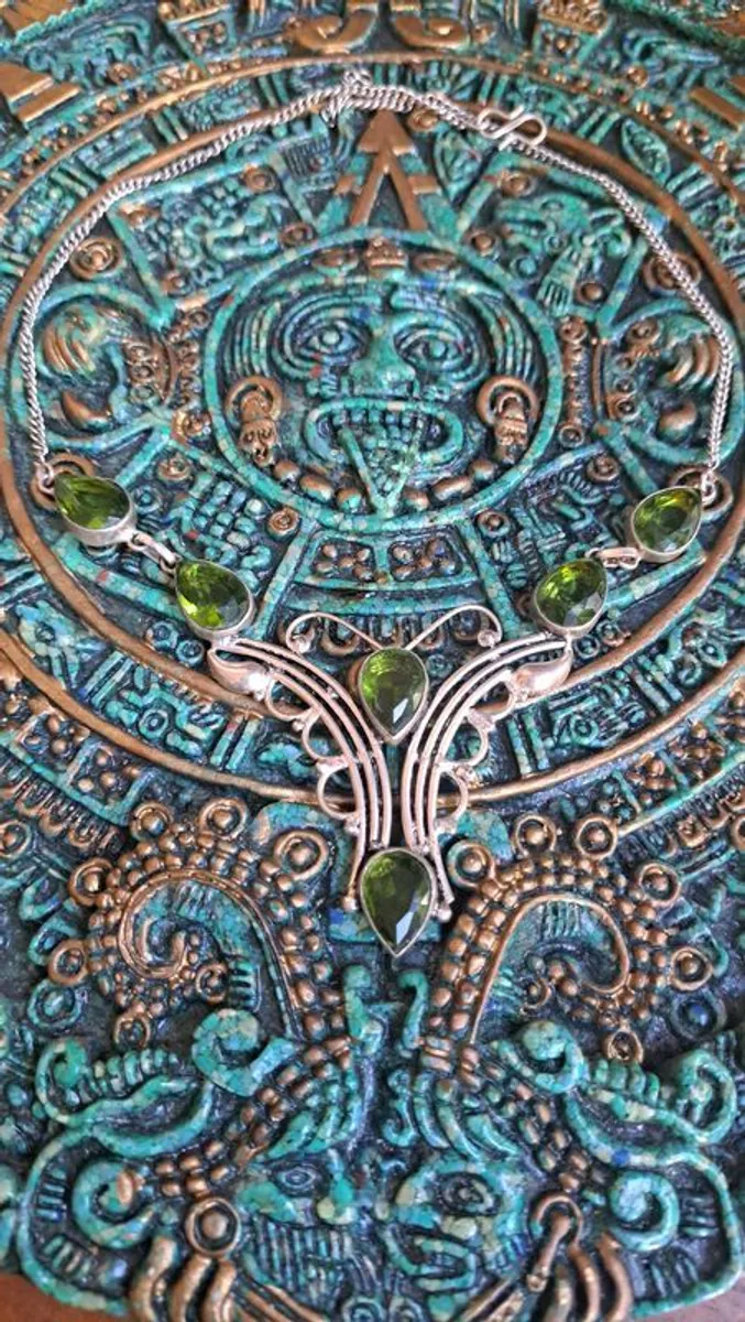 sterling silver peridot - Image 1