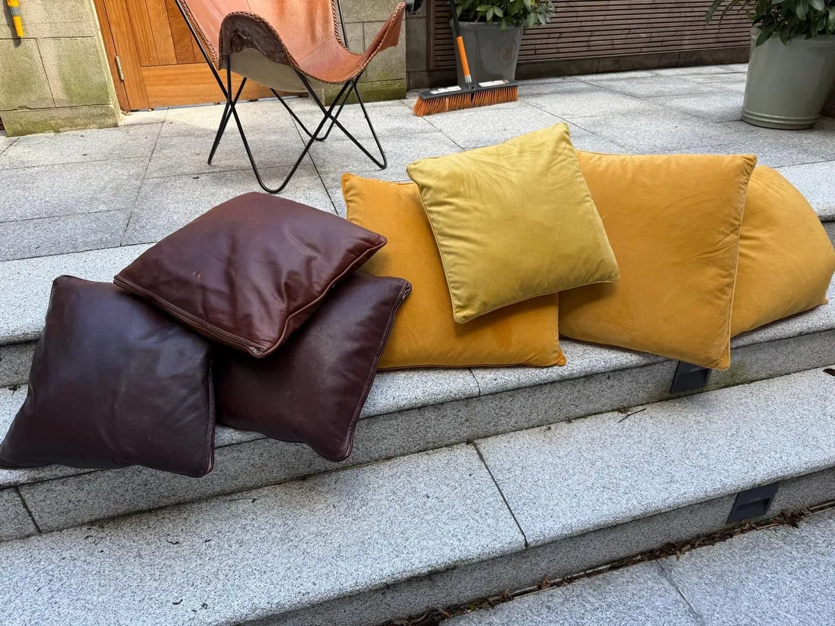 Selection of sofa cushions - duck feather filled - Image 1