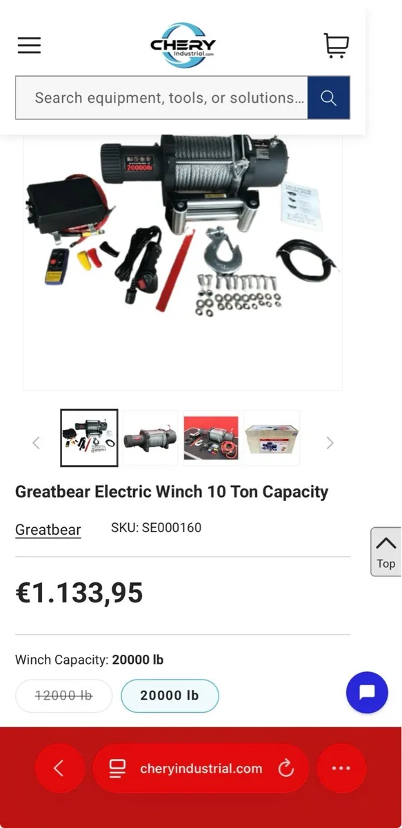 Brand new 10T 12V winch - Image 3
