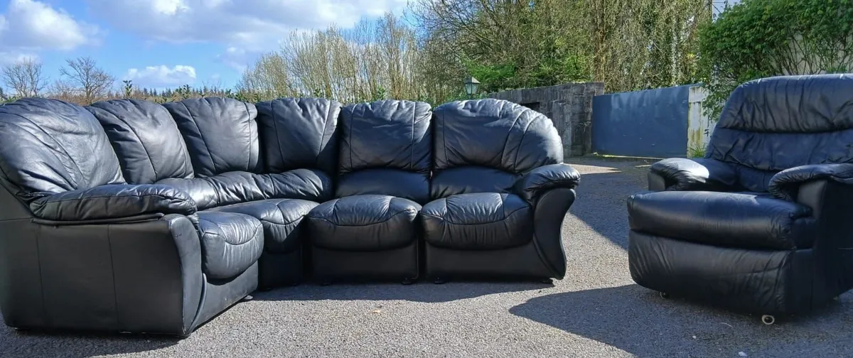 4  Piece Modular Corner Sofa & Reclining Armchair - Image 1