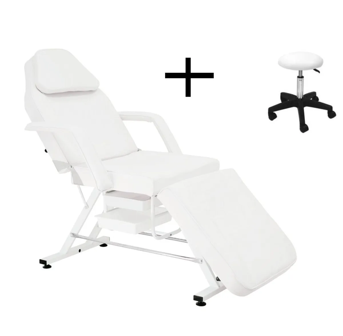 Beauty Bed With Drawers plus trolley/shelf - Image 4