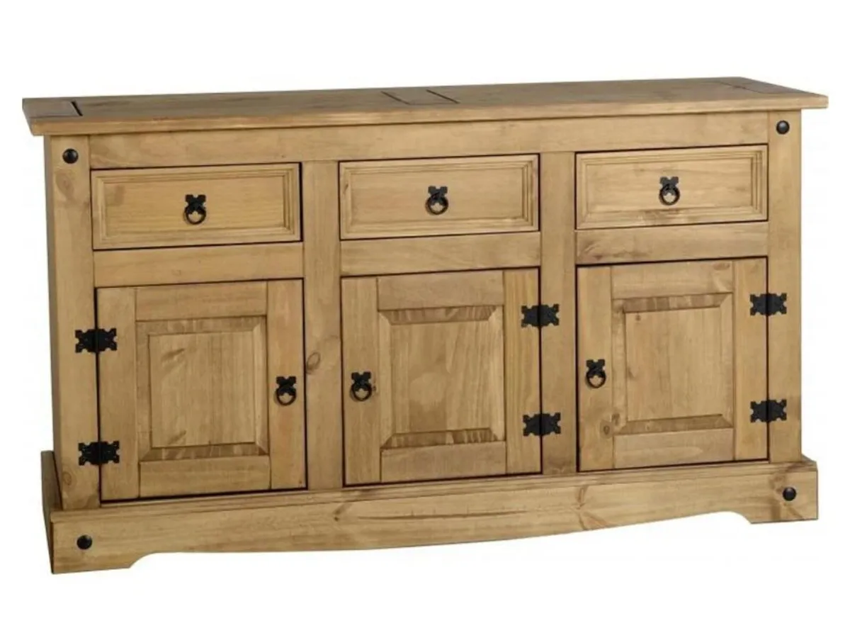 Corona mexican pine sideboard - Image 2