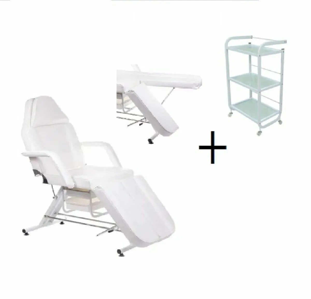 Beauty Bed With Drawers plus trolley/shelf - Image 1