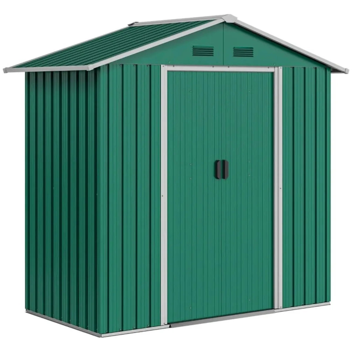 6.5ft x 3.5ft Garden Storage Shed, Large Metal She - Image 1