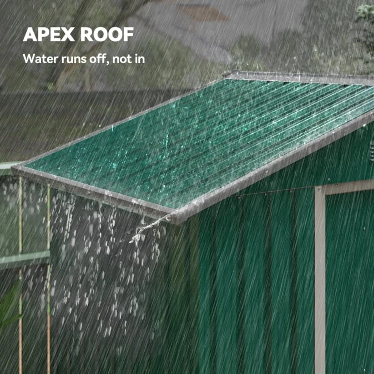 6.5ft x 3.5ft Garden Storage Shed, Large Metal She - Image 2