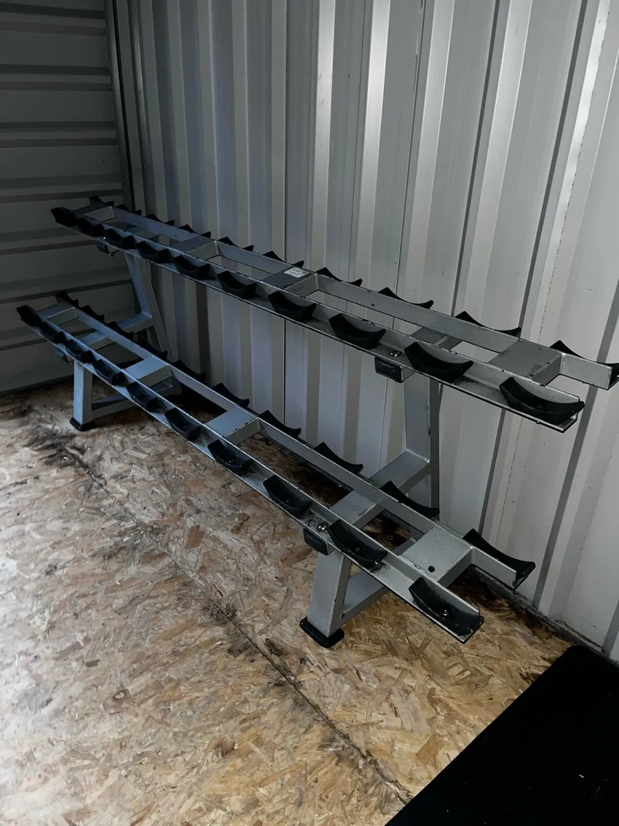 2 tier 20 dumbbell storage rack - Image 4