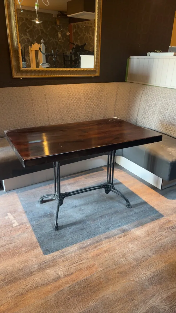 Bistro/Cafe/Restaurant Cast Iron Table - Image 1