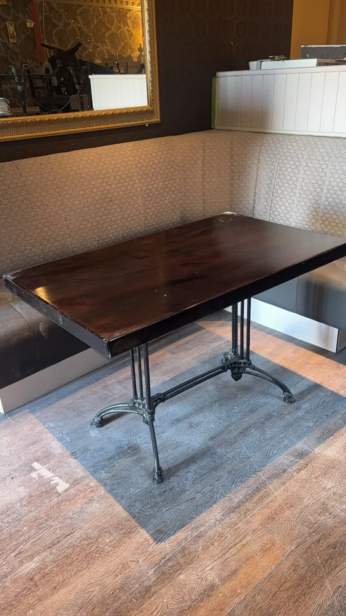 Bistro/Cafe/Restaurant Cast Iron Table - Image 2