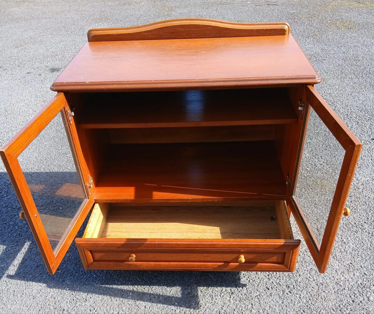 TV Cabinet With Glass Doors - Image 2