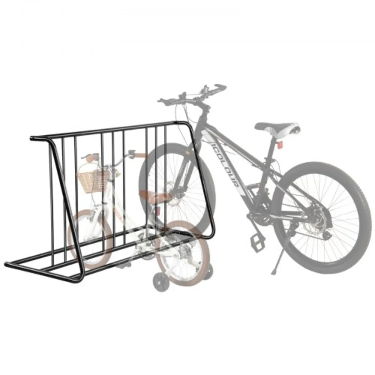 Bike Rack, Fits Tire Width 3 Inch/76.2 mm, Carbon - Image 1