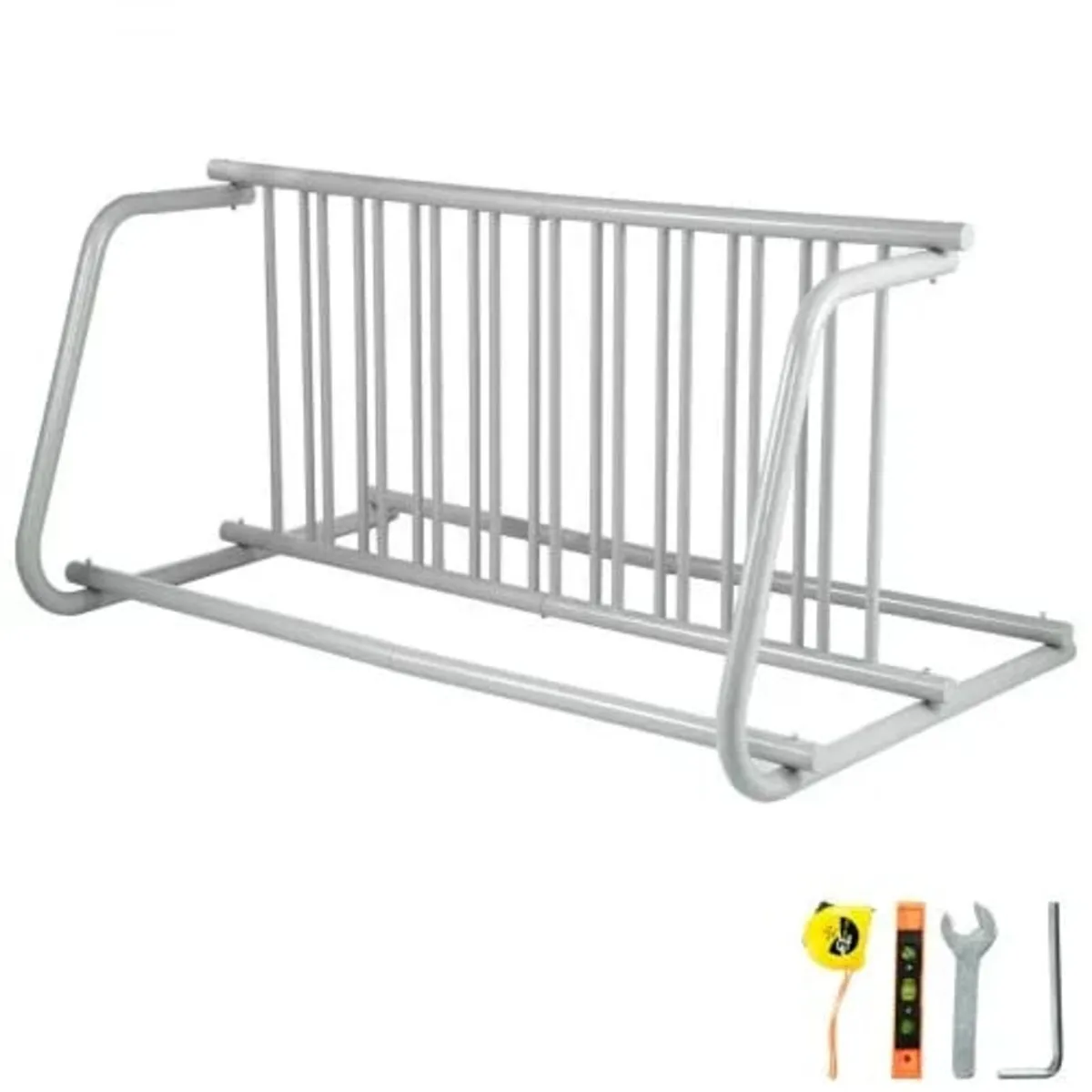10 Holders Floor Bike Rack, 1.5m Length All-Steel - Image 1