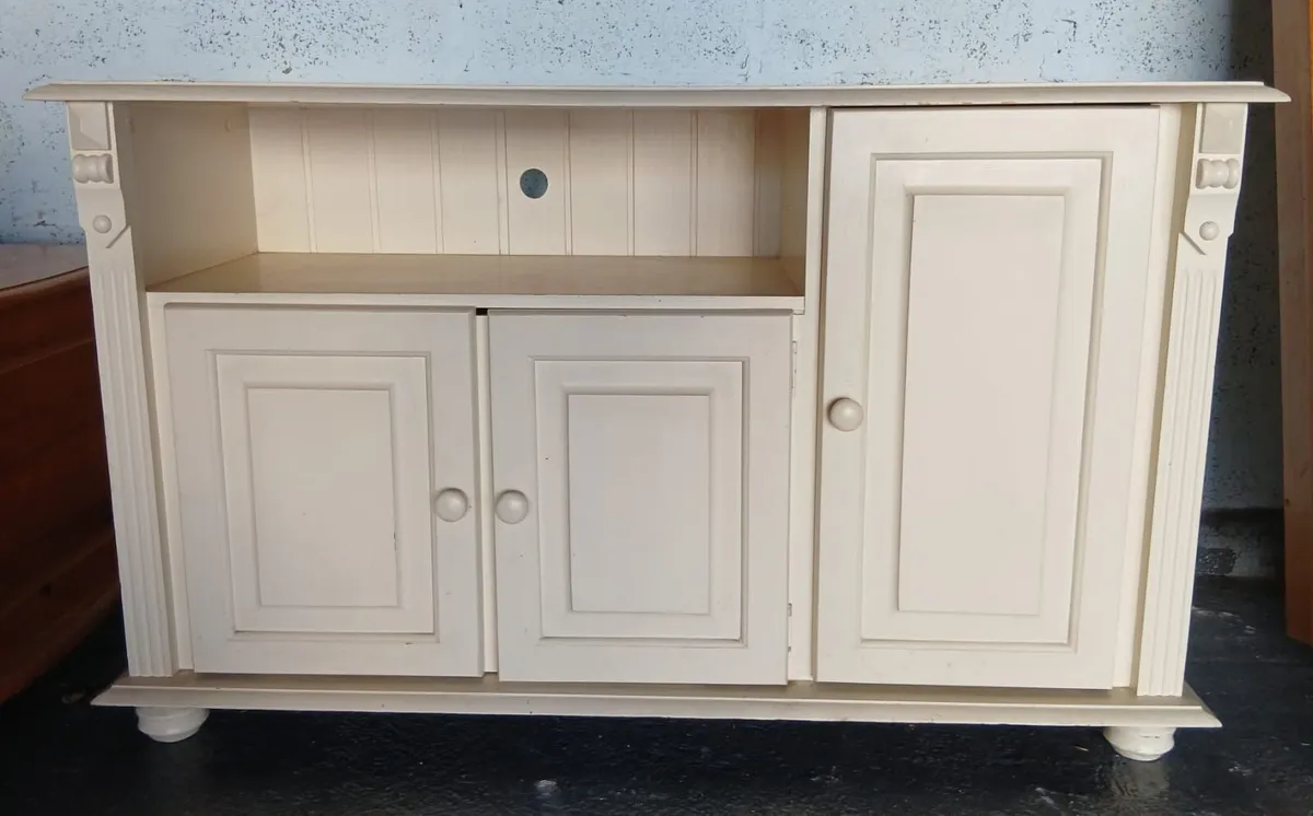 Cream TV Cabinet Unit - Image 1