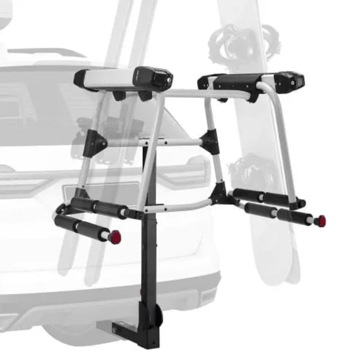 Hitch Mounted Ski & Snowboard Rack, Fits 50 mm Rec - Image 1