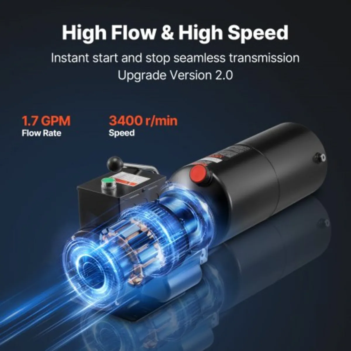 Hydraulic Pump Power Unit, AC 220V, 10 Quart Singl - Image 4