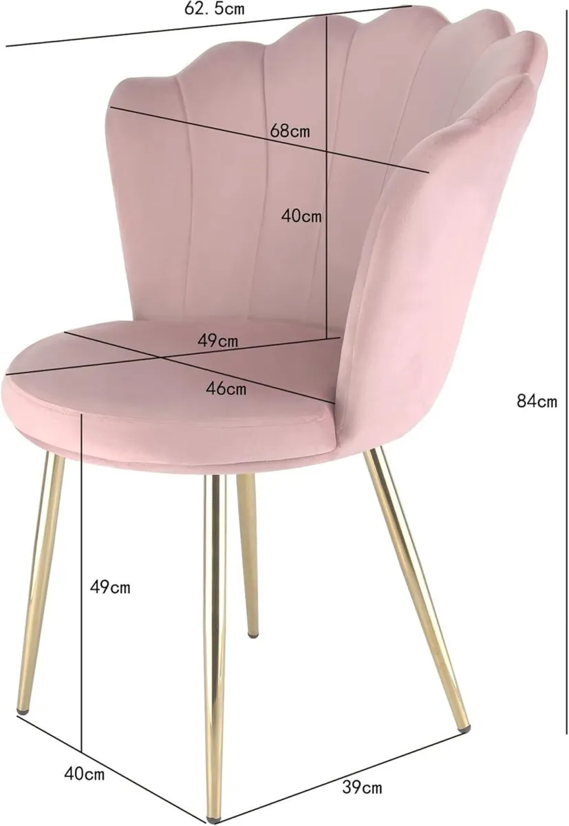 Genesis Flora Accent Chair with Petal Back - Image 3