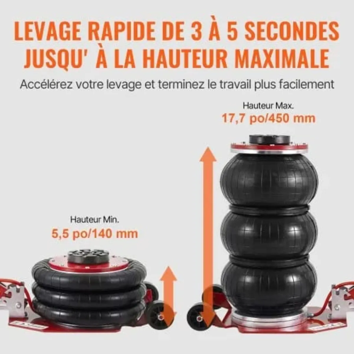 Air Jack, 3 Ton/3000 kg Triple Bag Air Jack, Airba - Image 2