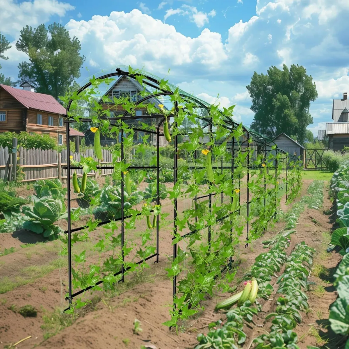 Tall Garden Arch Trellis for Climbing Plants - Image 3