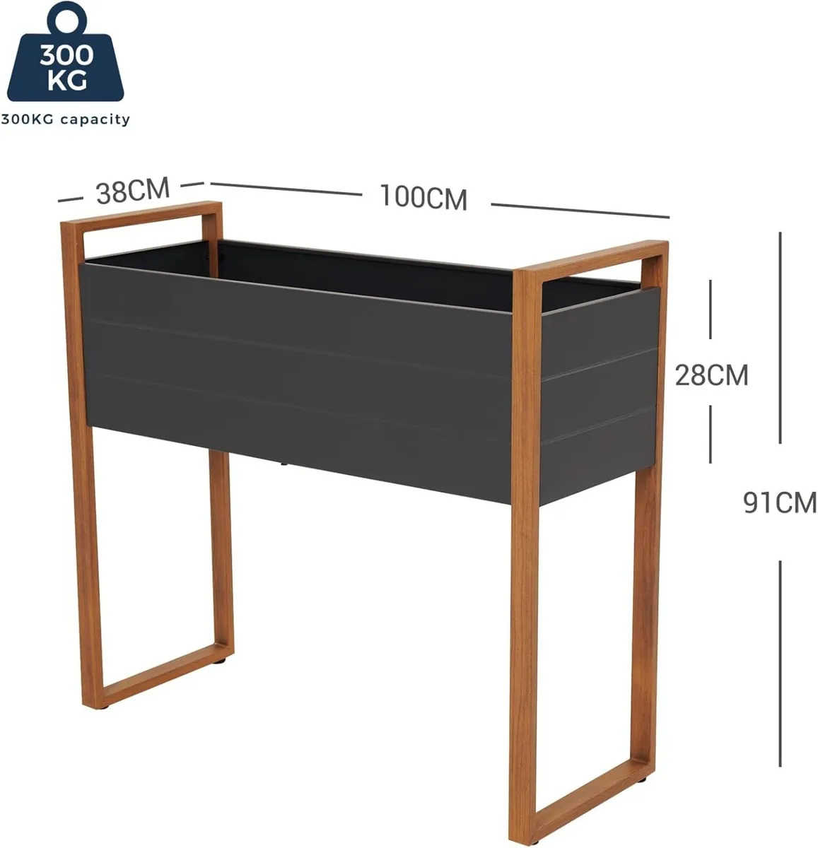 Raised Planter for Garden Bed with Metall - Image 2