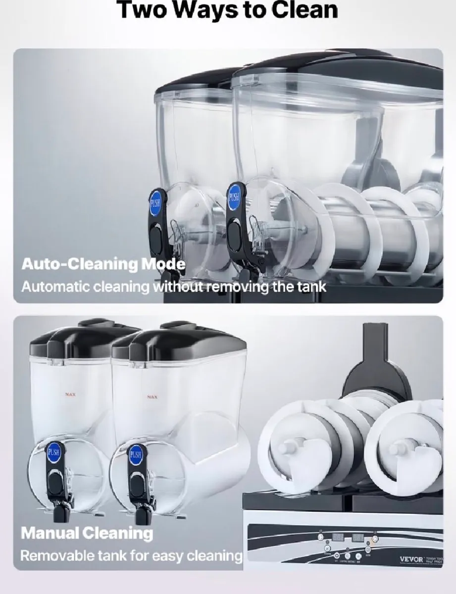 Commercial Frozen Drink Maker, 15Lx2 NEW 220v - Image 4