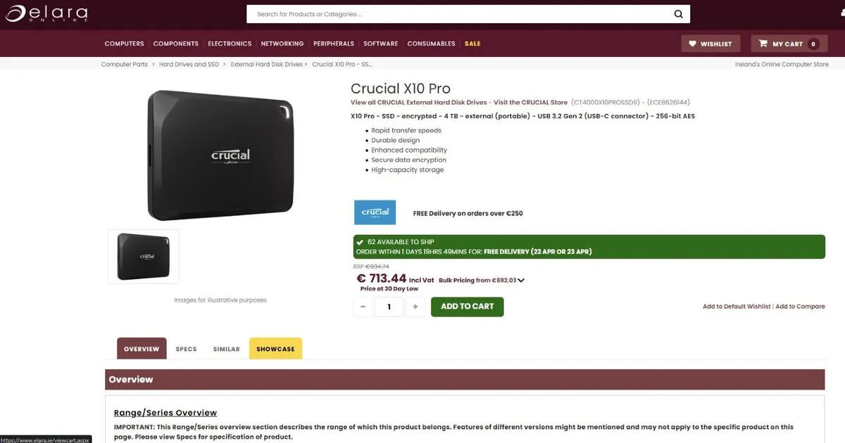 Crucial X10 Pro 4TB external SSD - Image 3