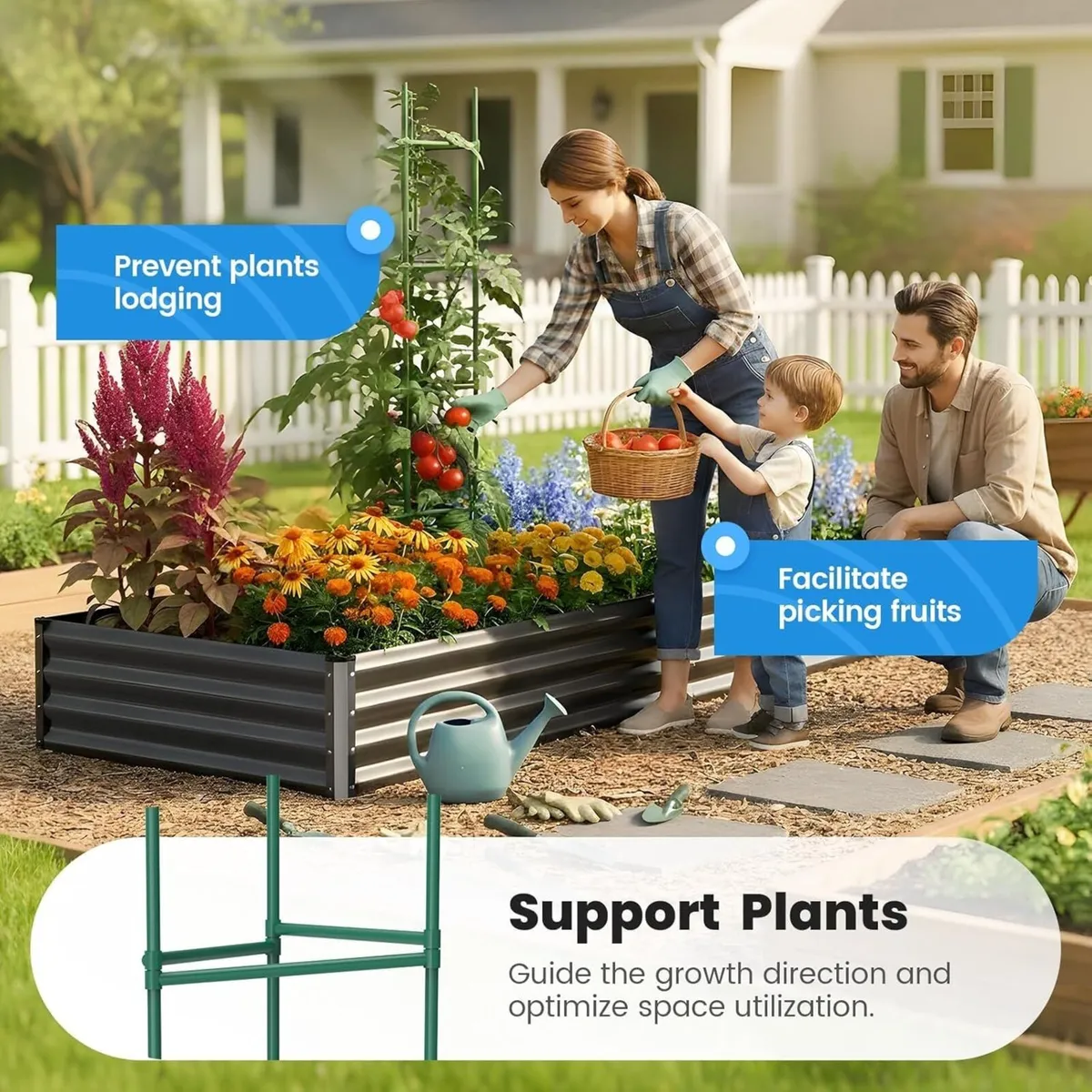 Galvanized Metal Raised Garden Bed Bottomless - Image 4