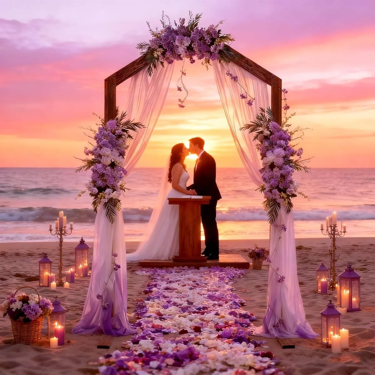 Wedding Arch 2.15M Wooden Backdrop Stand Retro - Image 2