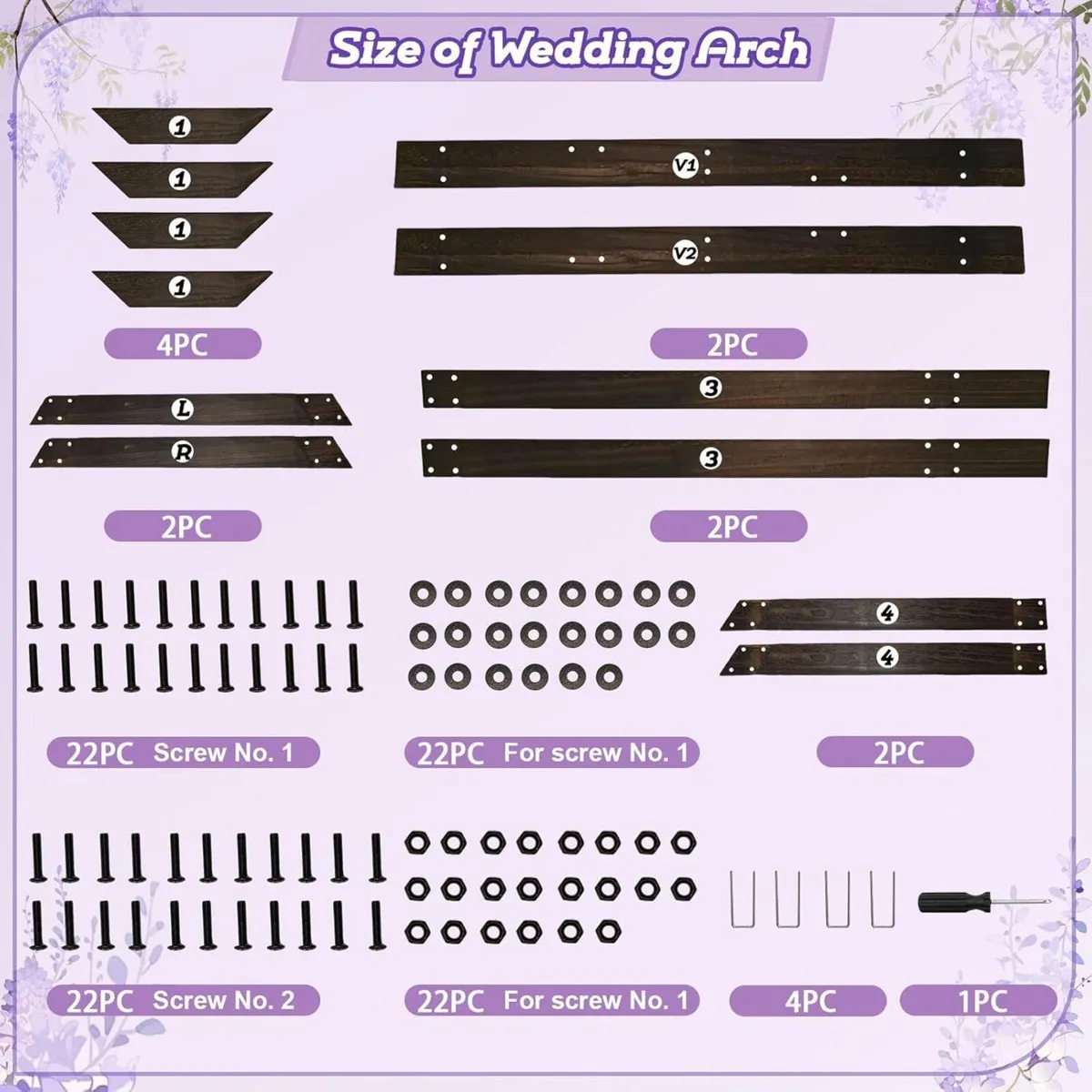 Wedding Arch 2.15M Wooden Backdrop Stand Retro - Image 4