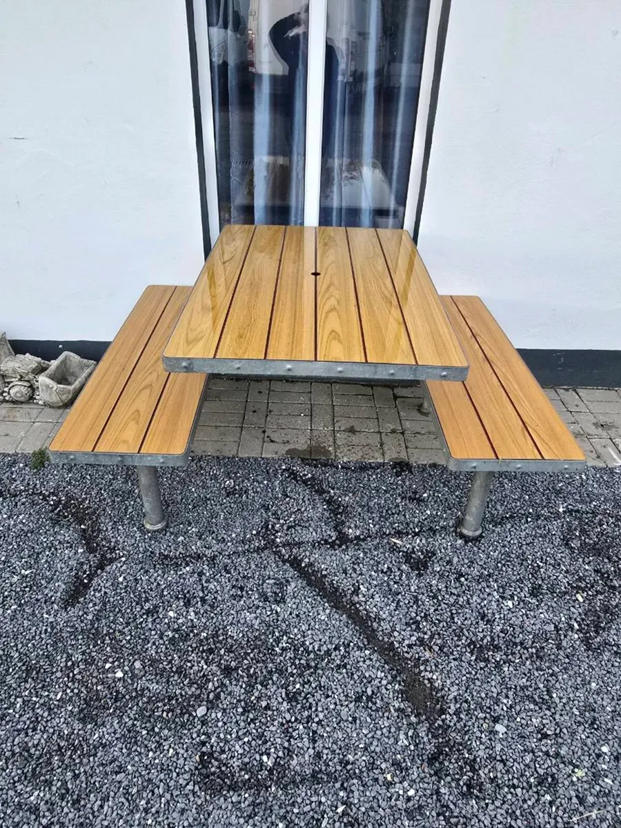 Garden picnic benches - Image 1