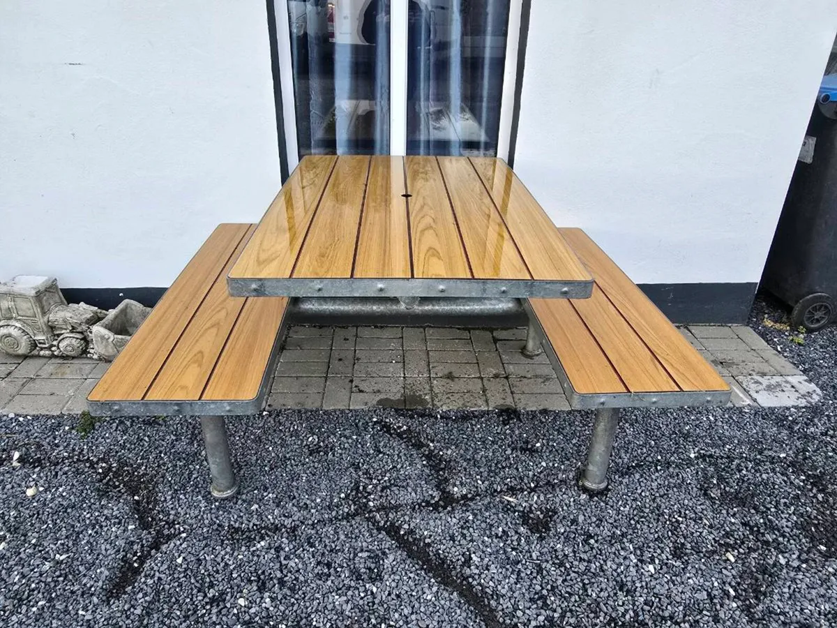 Garden picnic benches - Image 3
